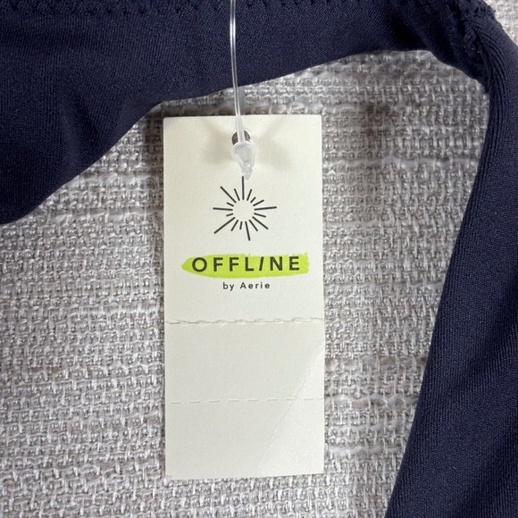 OFFLINE by Aerie Real Me Recharge Minimal Support Navy Blue‎ Sports Bra XXL - Picture 7 of 7